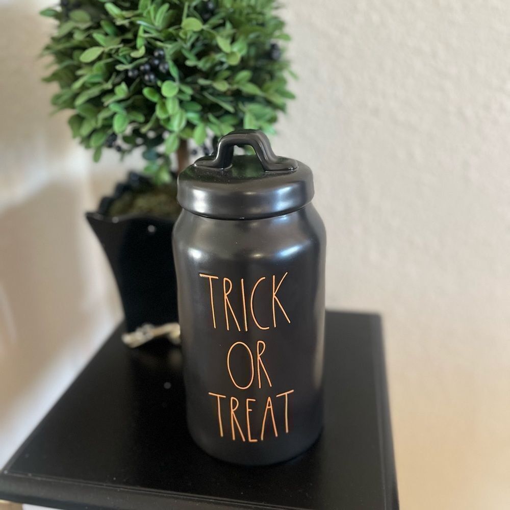 Trick or treat canister rae dunn